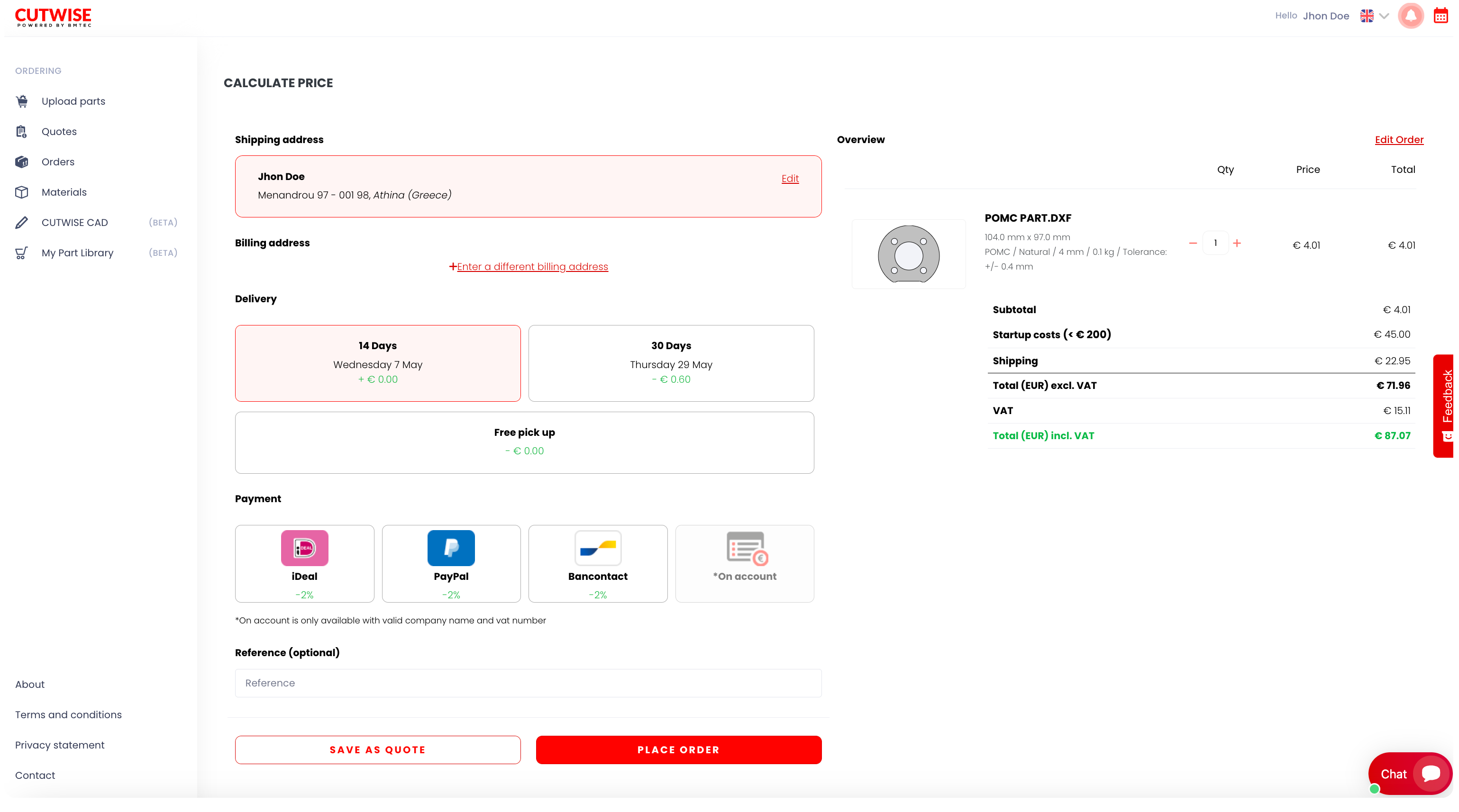 Receive offer in 10 seconds - CutWise